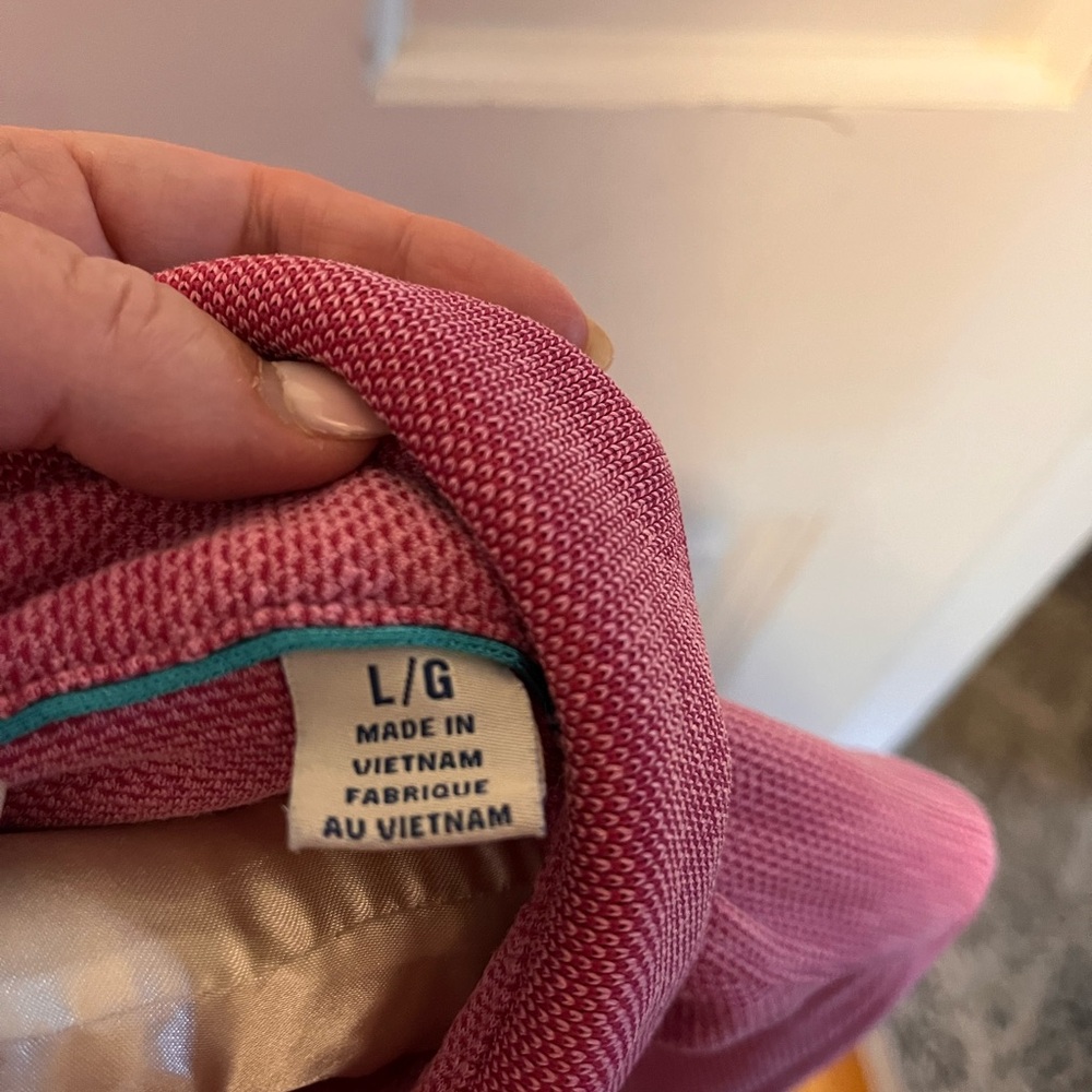 Tommy Bahama Pink Polo Shirt - Picture 2 of 2